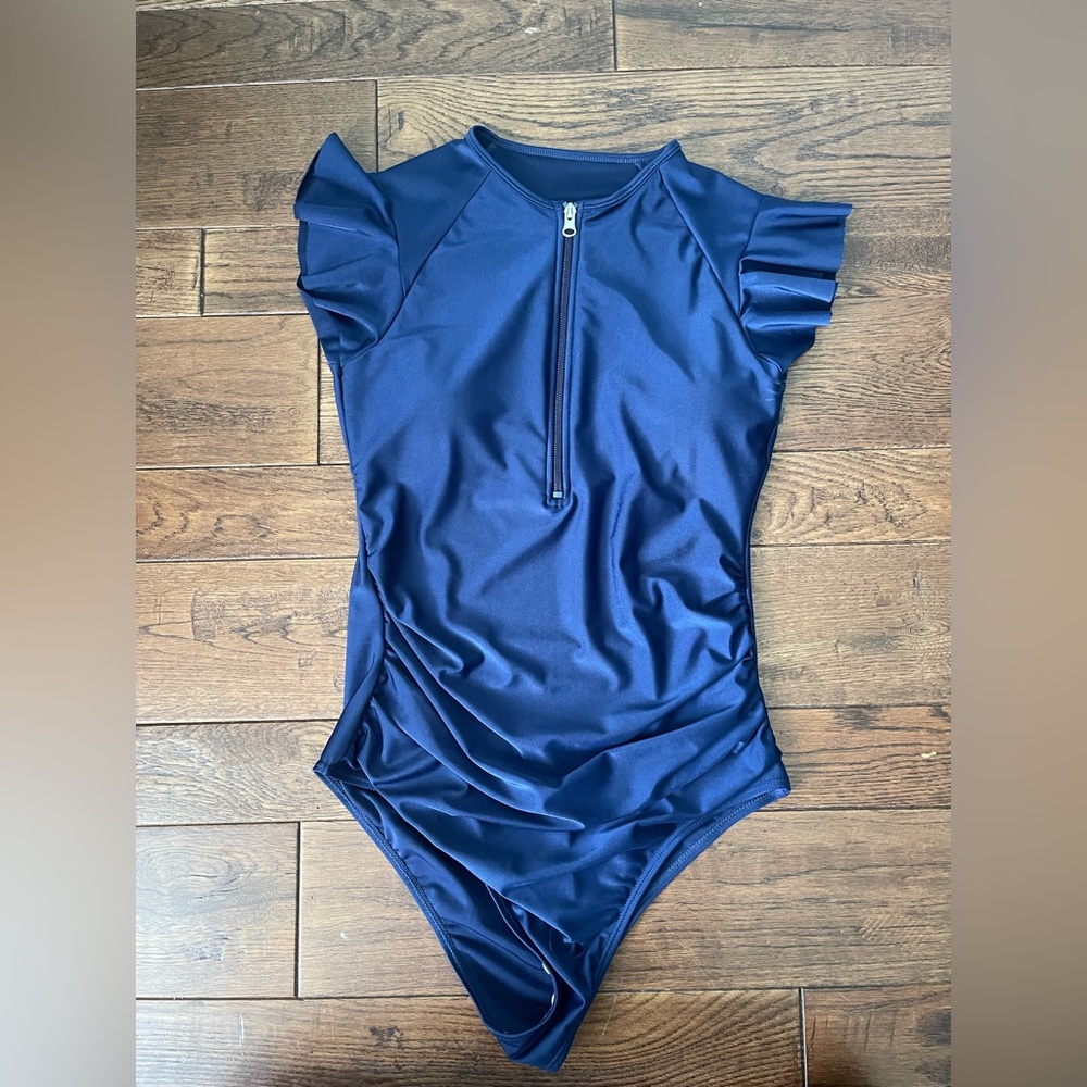SHEIN one piece, navy blue swimsuit